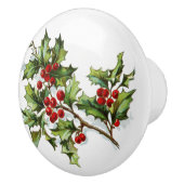 HollyBerries 002 Keramikknauf (Rechts)