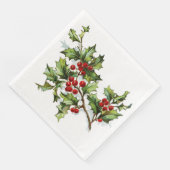 HollyBerries 002 Serviette (Ecke)