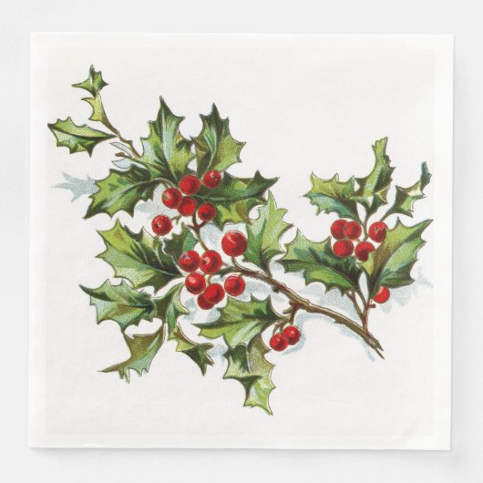 HollyBerries 002 Serviette (Vorderseite)