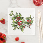 HollyBerries 002 Serviette (Beispiel)