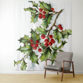 HollyBerries 002 Wandteppich (Beispiel)