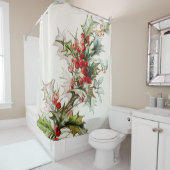 HollyBerries 003 Duschvorhang (Beispiel)