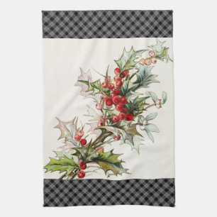 HollyBerries 003 Geschirrtuch