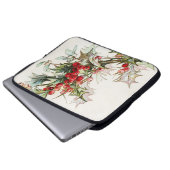 HollyBerries 003 Laptopschutzhülle (Vorne Knopf)