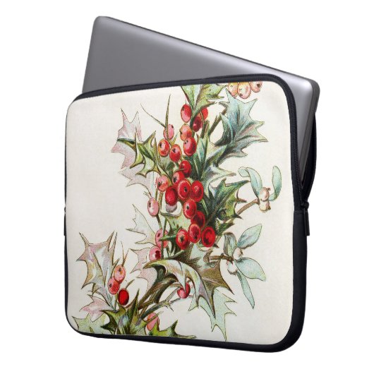 HollyBerries 003 Laptopschutzhülle (Vorderseite Links)