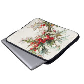 HollyBerries 004 Laptopschutzhülle (Vorne Knopf)