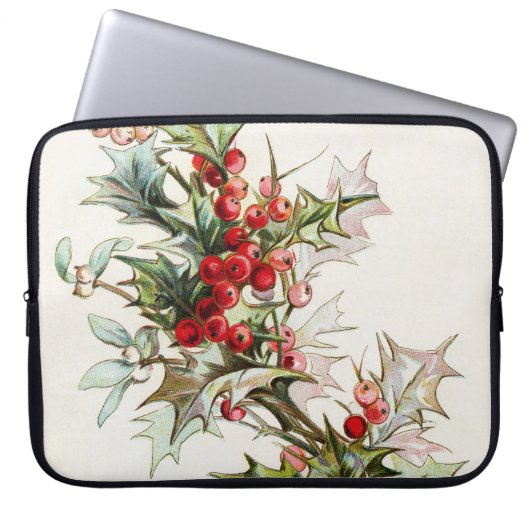 HollyBerries 004 Laptopschutzhülle (Vorderseite)
