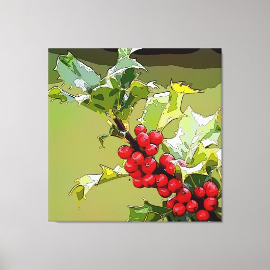 HollyBerries 005 Leinwanddruck (Vorderseite)