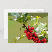 HollyBerries 005 Postkarte (Vorne/Hinten)