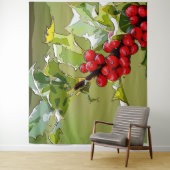 HollyBerries 005 Wandteppich (Beispiel)