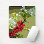 HollyBerries 006 Mousepad (Mit Mouse)