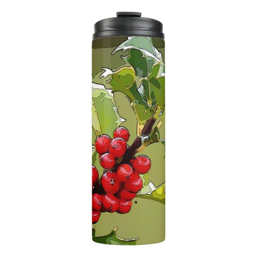 HollyBerries 006 Thermosbecher (Vorderseite)