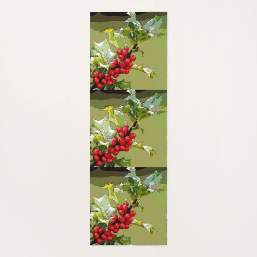 HollyBerries 006 Yogamatte (Rückseite)