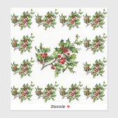 HollyBerries 014 Aufkleber (Blatt)