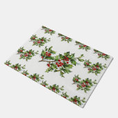 HollyBerries 014 Fußmatte (Schrägansicht)