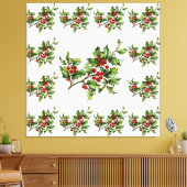 HollyBerries 014 Leinwanddruck (Insitu (Wohnzimmer))