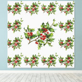 HollyBerries 014 Leinwanddruck (Insitu (Holzboden))