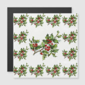 HollyBerries 014 Magnetkarte (Vorne/Hinten)
