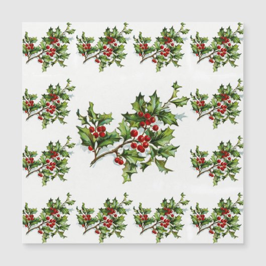 HollyBerries 014 Magnetkarte (Vorderseite)
