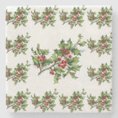 HollyBerries 014 Steinuntersetzer (Vorderseite)