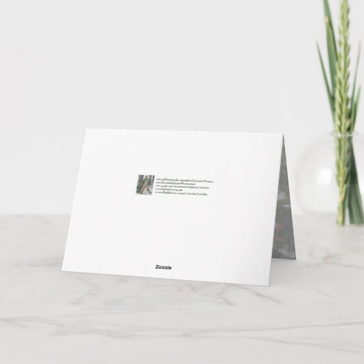 "Hollyberry" Dankeskarte (Rückseite)