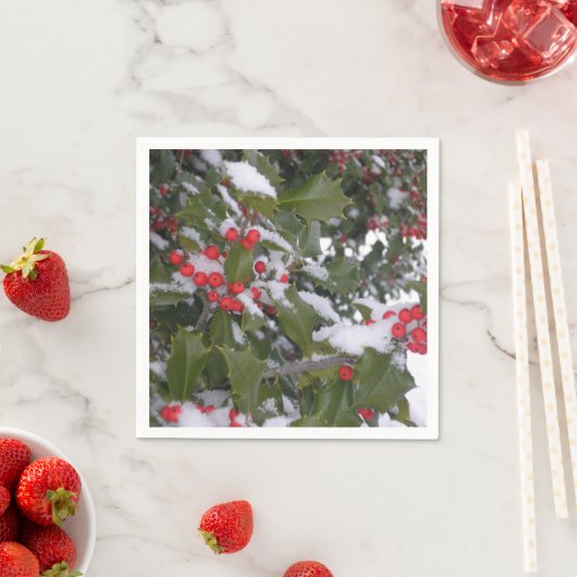 "Hollyberry!" Serviette (Beispiel)