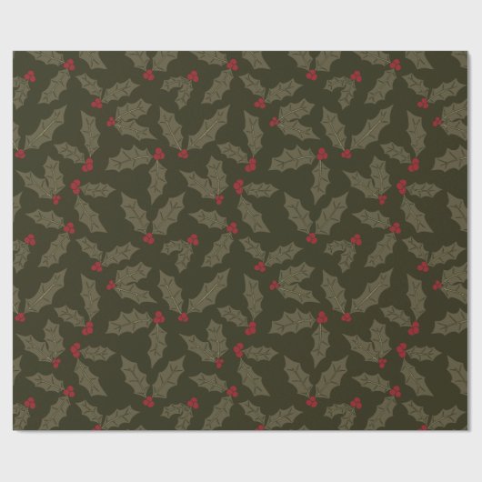 Hollyberry Sprinkles Geschenkpapier (Flach)