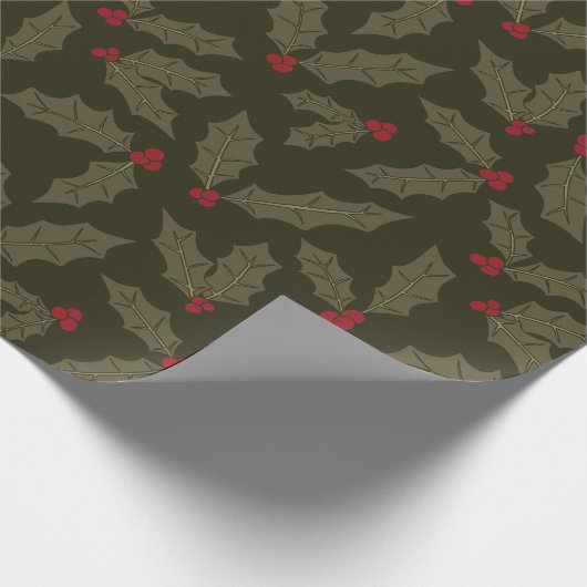 Hollyberry Sprinkles Geschenkpapier (Ecke)