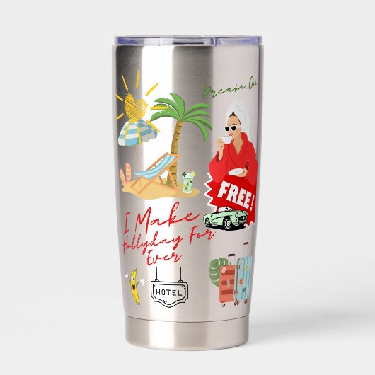 Hollyday For Ever Thermobecher (Vorderseite)