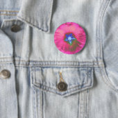 Hollyhcok Blume Rosa Velvet Button (Beispiel)