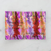 Hollyhock Blooms of Elegance, Geburtstag Karte (Innenseite)