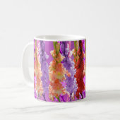 Hollyhock Blooms of Elegance, Kaffeetasse (Vorderseite Links)