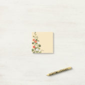 Hollyhock Blume Art Post It Personal Note Pad Post-it Klebezettel (Auf Schreibtisch)