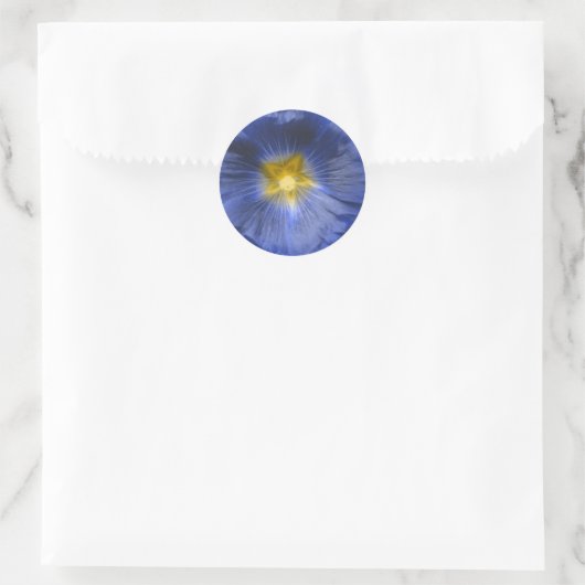 Hollyhock Blume Beautiful Blue Sticker (Tasche)