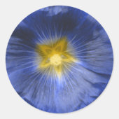 Hollyhock Blume Beautiful Blue Sticker (Vorderseite)