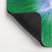 Hollyhock Blume Gorgeous Green Mousepad (Ecke)