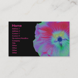 Hollyhock-Blume - individuelle Visitenkarte