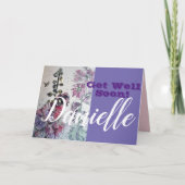 Hollyhock-Blume wird bald gut für Frauen Karte (Vorderseite)