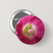 Hollyhock Deep Pink Button (Vorne & Hinten)