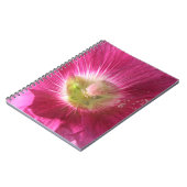 Hollyhock Deep Pink Notebook Notizblock (Linke Seite)