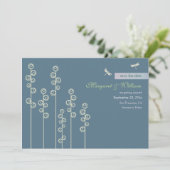 Hollyhock & Dragon Fly Ankündigung Datum freihalte (Stehend Vorderseite)