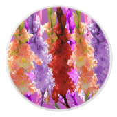 Hollyhock Elegance Keramikknauf (Vorderseite)