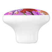 Hollyhock Elegance Keramikknauf (Seitenansicht)