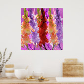 Hollyhock Elegance Poster (Küche)