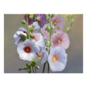 Hollyhock Grouping Fotodruck (Vorne)