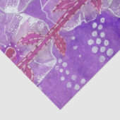 Hollyhock Mallow Malva Purpe Violet Blume Floral Seidenpapier (Detail)