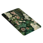 Hollyhock Rose Blume Magnet (Rechte Seite)