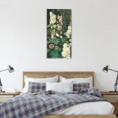 Hollyhock Rose Blume (von Marià Fortuny) Leinwanddruck (Insitu (Schlafzimmer))