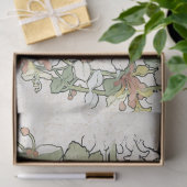 Hollyhock-u. Geißblatt-Blumen-Kunst-Seidenpapier Seidenpapier (Geschenk)