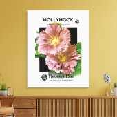Hollyhock Vintag Seed Packet Leinwanddruck (Insitu (Wohnzimmer))